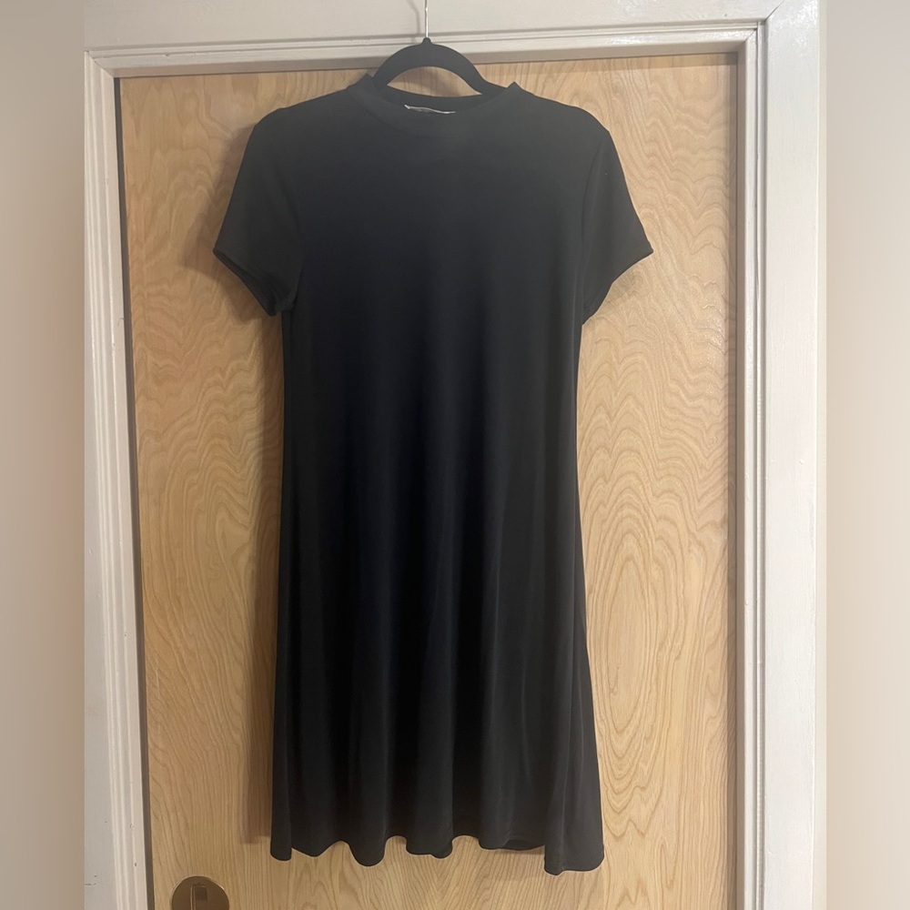 Dark Green Mock Turtleneck Dress